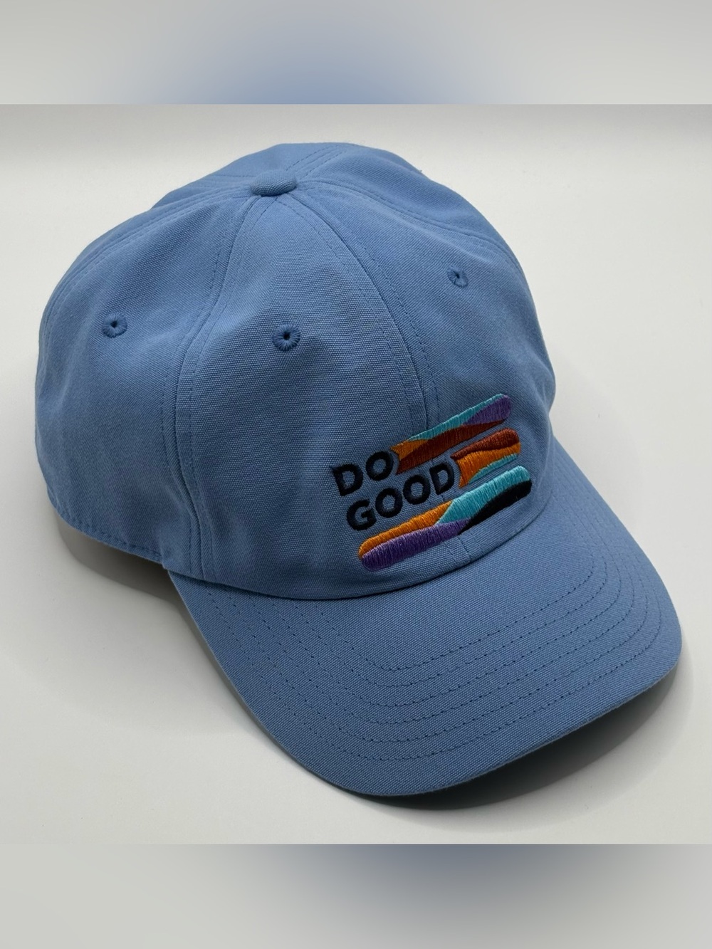 Cotopaxi "Do Good" Dad Hat Light Blue Adjustable Baseball Cap One Size